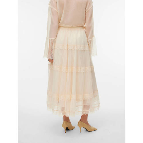 VERO MODA maxi rok ecru afbeelding
