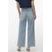 VERO MODA x Noor de Groot high waist gebloemde wide leg jeans light blue denim