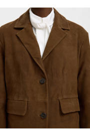 thumbnail: Selected suède oversized blazer bruin