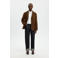 Selected suède oversized blazer bruin