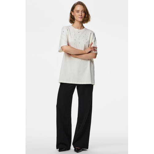 PIECES T-shirt crème afbeelding
