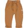 BESS regular waist casual broek bruin met textuur