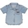 BESS regular casual overhemd light blue denim