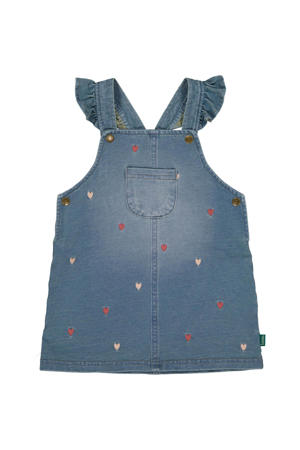 spijkerjurk met ruches medium blue denim