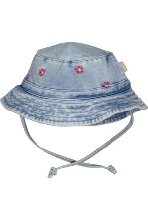 denim zonnehoed light wash