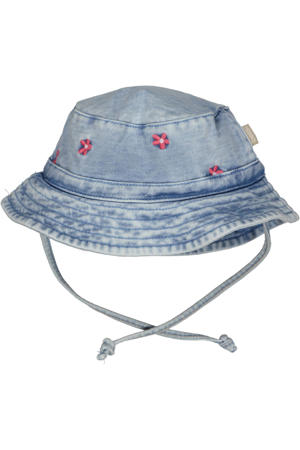 denim zonnehoed light wash