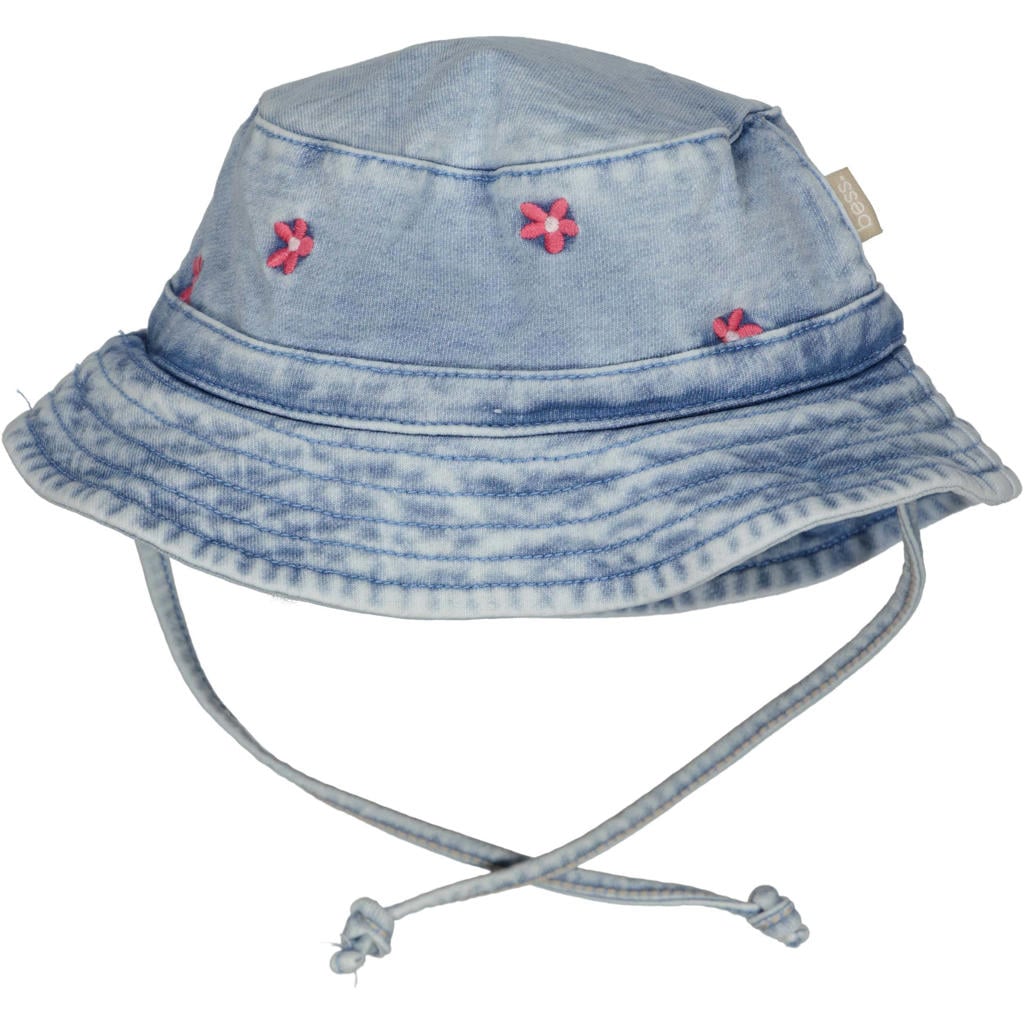 BESS denim zonnehoed light wash