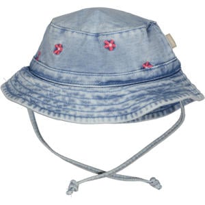 denim zonnehoed light wash
