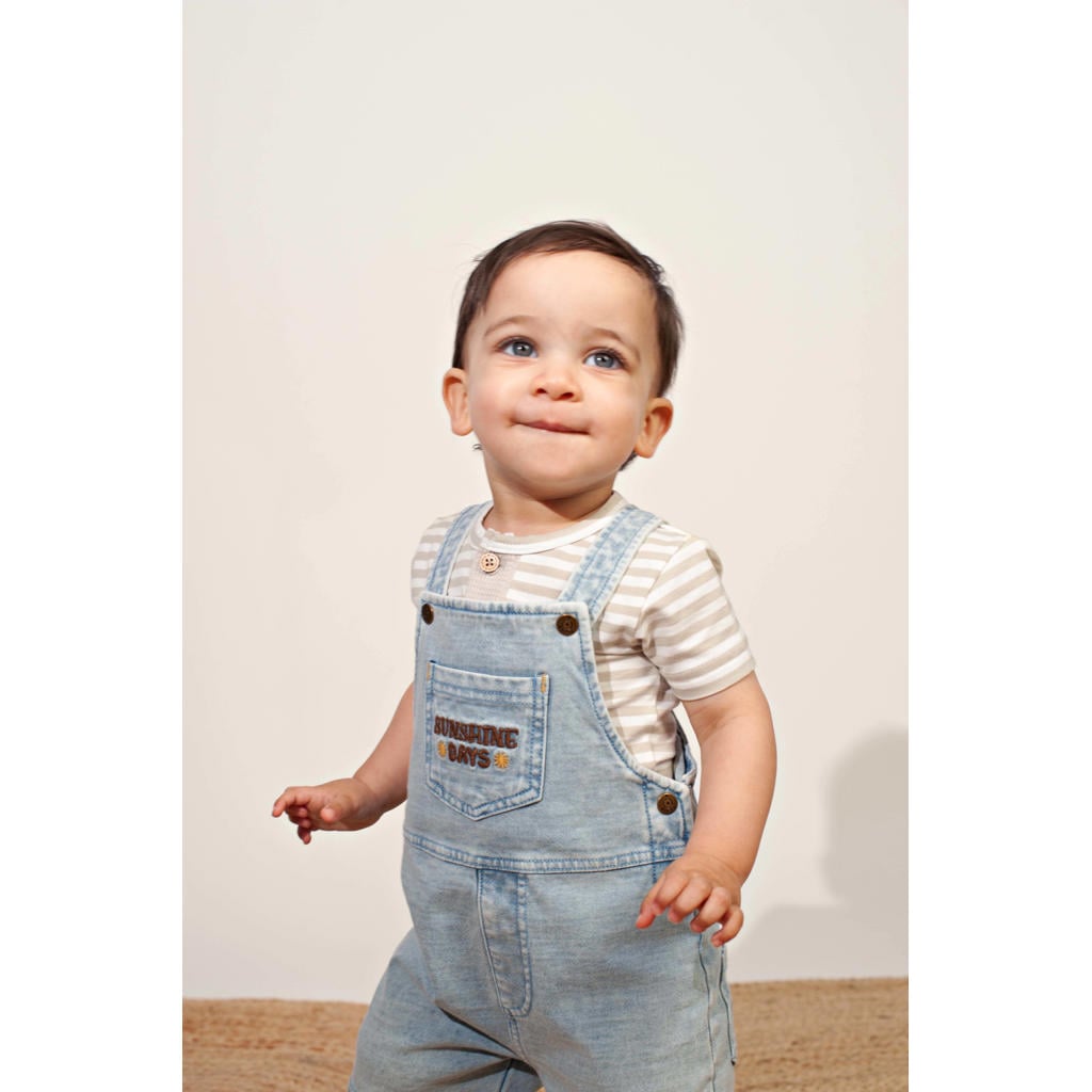 BESS denim regular tuinbroek blauw
