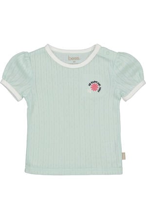 T-shirt ajour lichtgroen