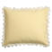 NOUS Living katoenen kussensloop geel - scalloped edge (60x70 cm)