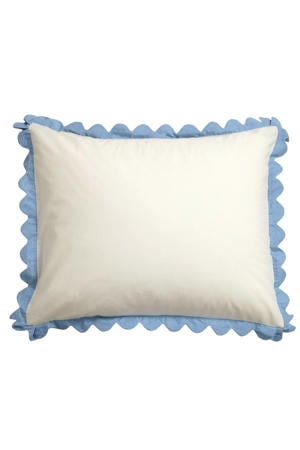 katoenen kussensloop off-white - scalloped edge (60x70 cm)