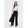 ONLY wide leg regular waist casual broek zwart