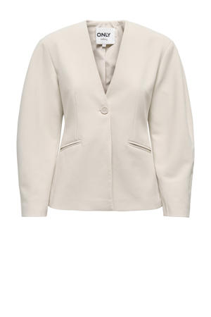 getailleerde blazer ecru