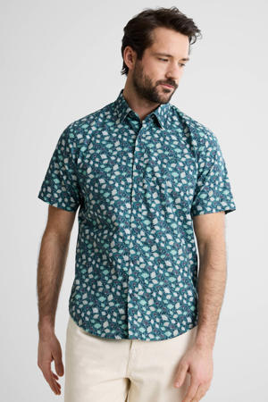 regular casual overhemd blauw