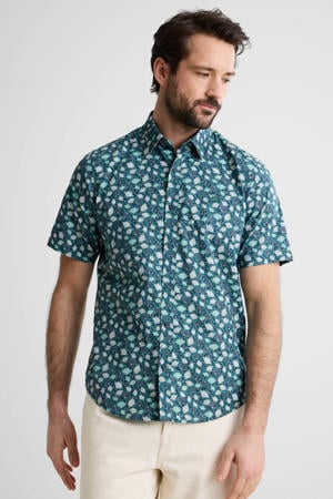 regular casual overhemd blauw