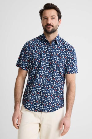 regular casual overhemd blauw
