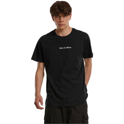 Mister Tee Rechtvallend T-shirt zwart afbeelding