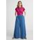 Anytime T-shirt met schouder detail fuchsia