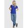 Anytime T-shirt met schouder detail felblauw