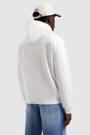 hoodie met backprint wit
