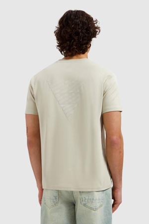 regular T-shirt met backprint zand