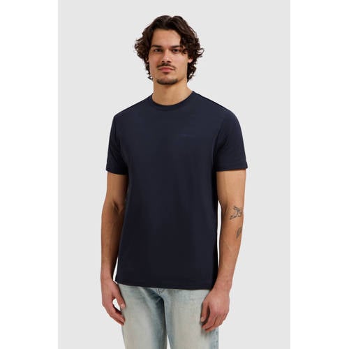 Pure Path regular T-shirt met backprint donkerblauw afbeelding