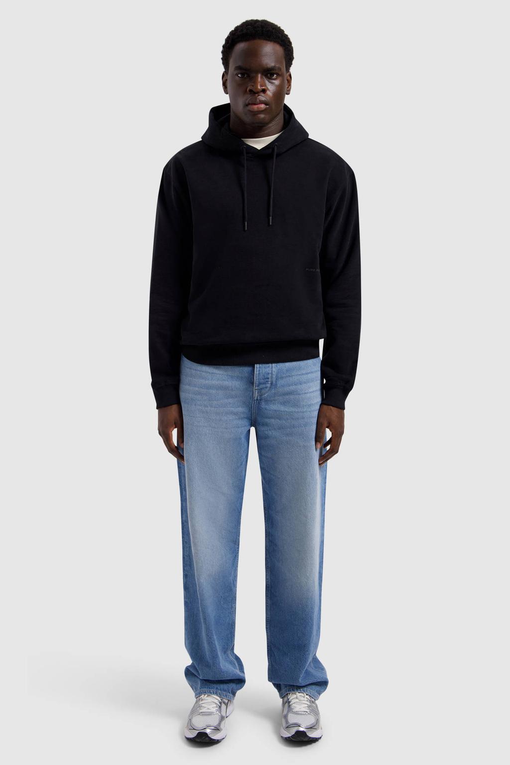 Pure Path hoodie met backprint zwart