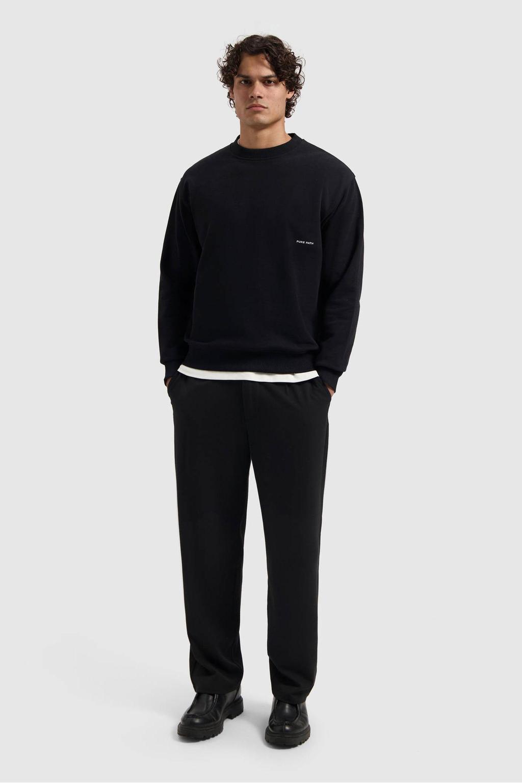 Pure Path sweater zwart