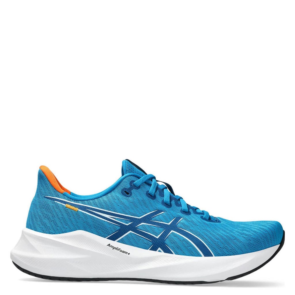 Kobaltblauw en witte heren ASICS Versablast 4 hardloopschoenen van mesh-pu/voering: mesh/voetbed: eva met veters