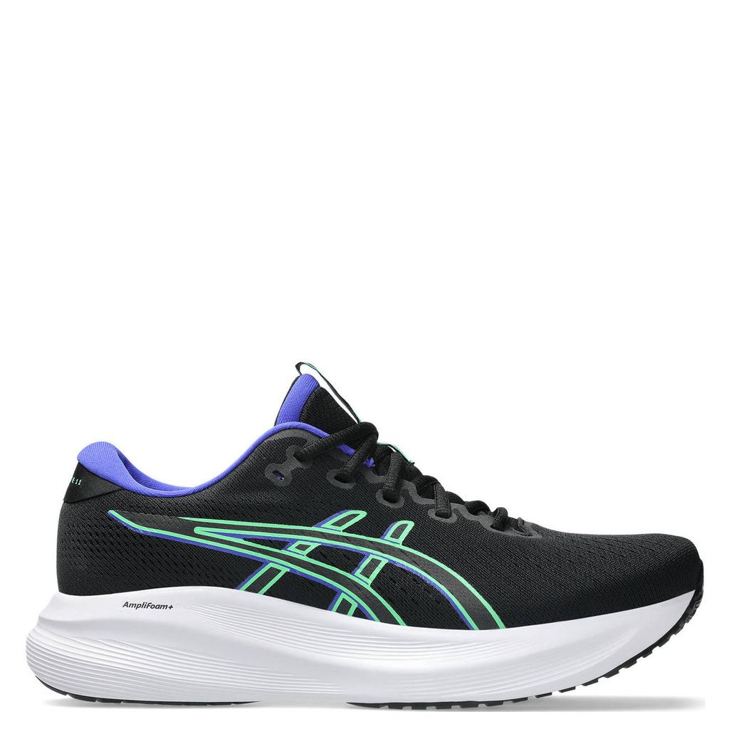 Zwart en groene heren ASICS GEL-EXCITE hardloopschoenen van mesh/voering: mesh/voetbed: eva met veters