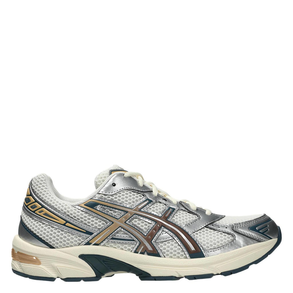 Ecru, zilver en gouden dames ASICS Gel-1130 sneakers van mesh-pu/voering: mesh/voetbed: eva met veters