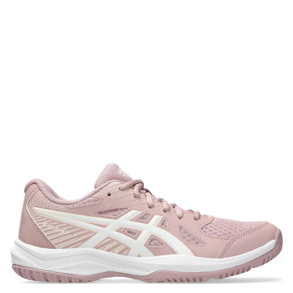 Roze dames ASICS Upcourt 6 zaalsportschoenen van mesh-pu/voering: mesh/ovetbed: eva met veters