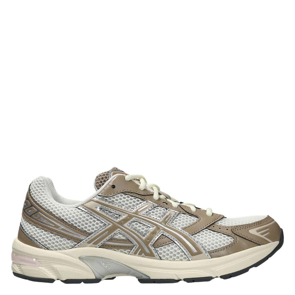 Ecru en lichtbruine dames ASICS Gel-1130 sneakers van mesh-pu/voering: mesh/voetbed: eva met veters