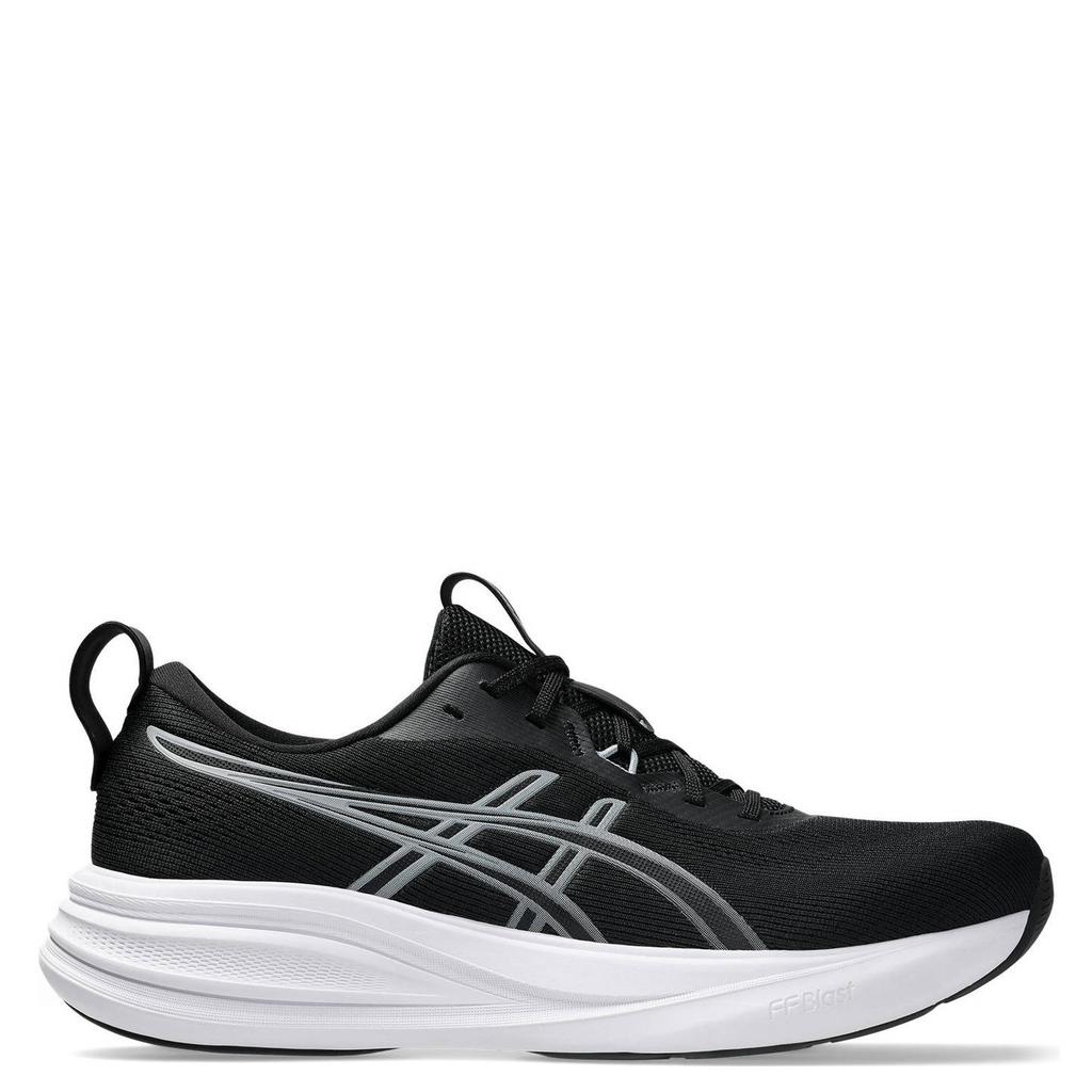 Zwart en grijze heren ASICS Gel-Pulse 17 hardloopschoenen van mesh-voering: mesh/voetbed: eva met veters