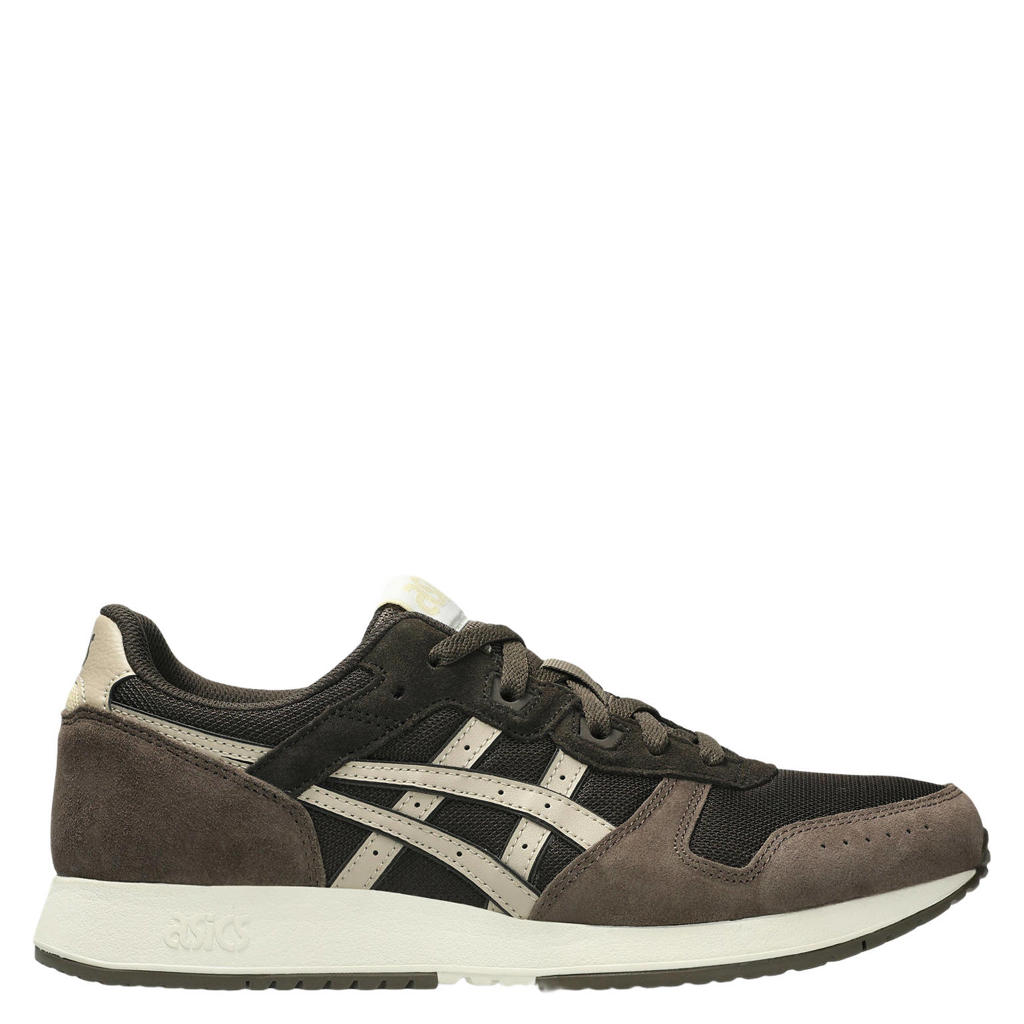 Donkerblauwe unisex ASICS Lyte Classic sneakers van mesh-suède/voering: mesh/voetbed: eva met veters