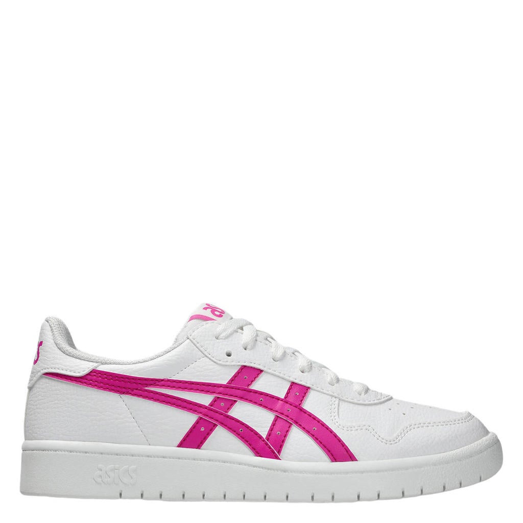 Wit en roze dames ASICS Japan S sneakers van leer/voering: mesh/voetbed: eva met veters