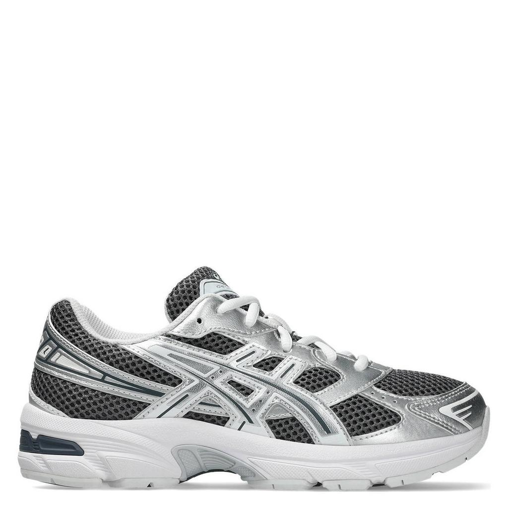 Grijs en zilverkleurige jongens en meisjes ASICS Gel-1130 sneakers van mesh/pu/voering: mesh/voetbed: eva met veters
