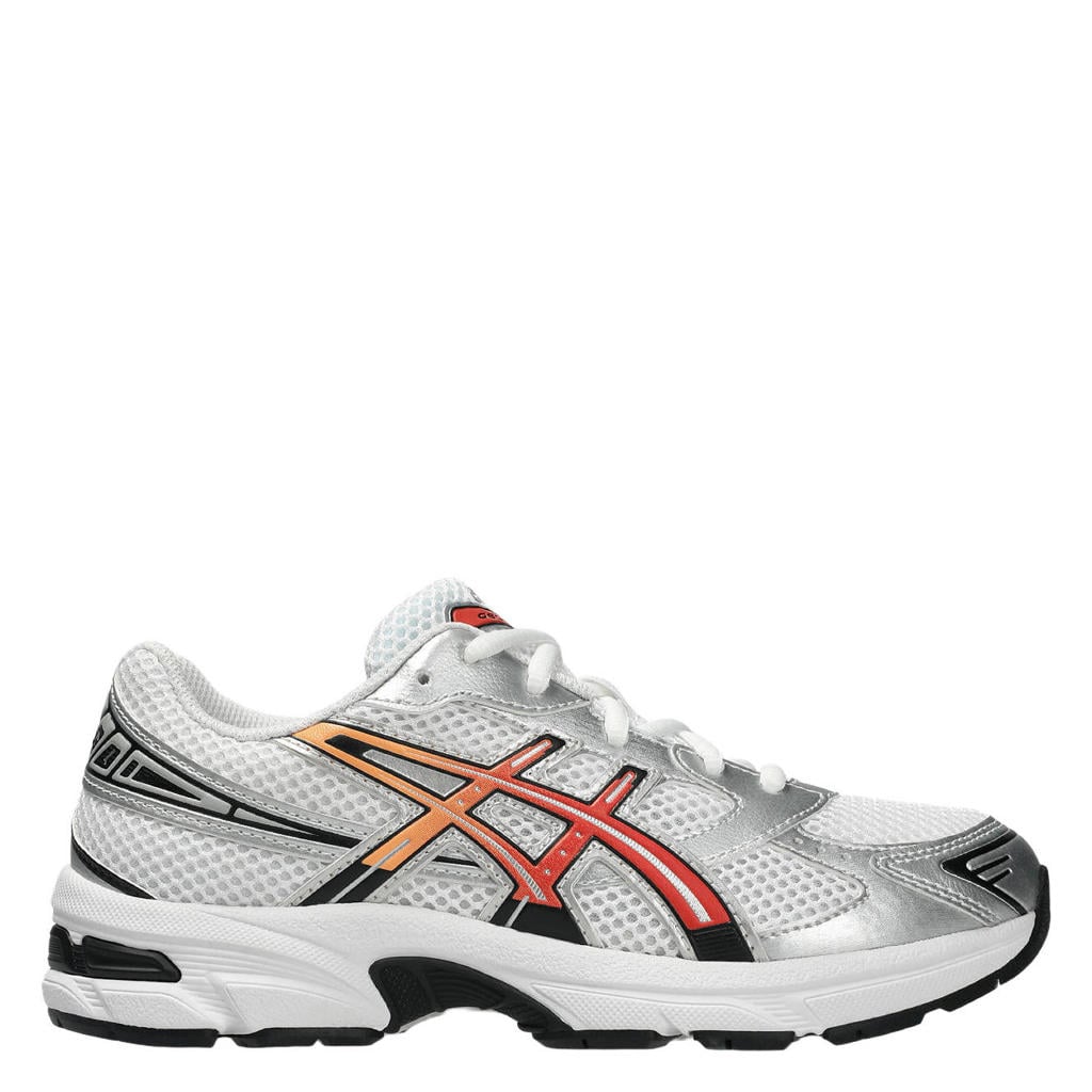 Wit en oranje jongens en meisjes ASICS Gel-1130 sneakers rood van mesh-pu/voering: mesh/voetbed: eva met veters