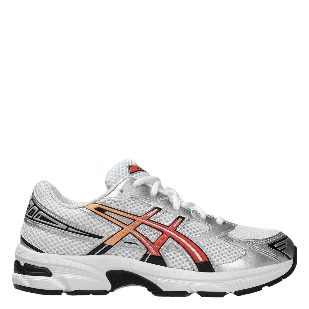 Wit en oranje jongens en meisjes ASICS Gel-1130 sneakers rood van mesh/pu/voering: mesh/voetbed: eva met veters