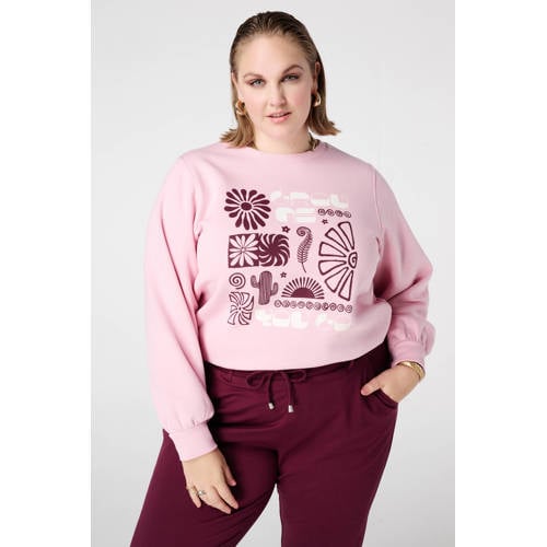 MS Mode sweater lichtroze afbeelding