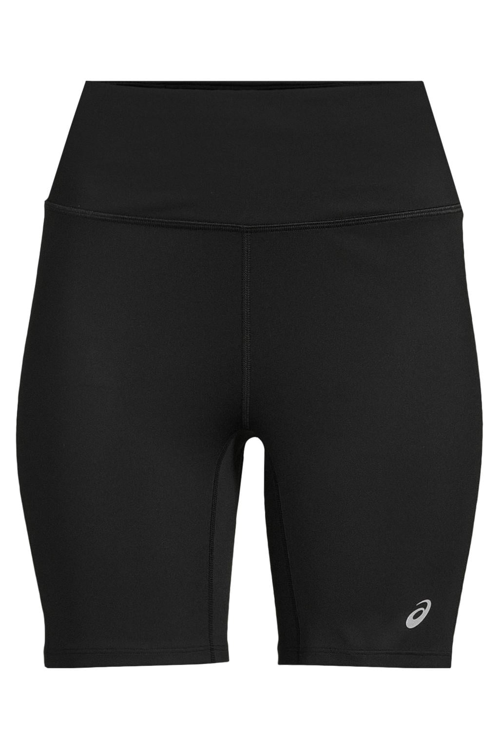 Zwarte dames ASICS hardloopshort Core er met slim fit en elastische tailleband