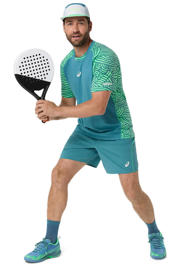 thumbnail: ASICS sportshirt aqua/groen