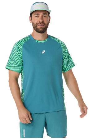 sportshirt aqua/groen