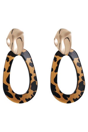 oorbellen CS22673 bruin