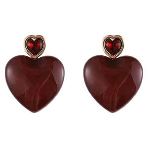 oorbellen CS24199 donkerrood