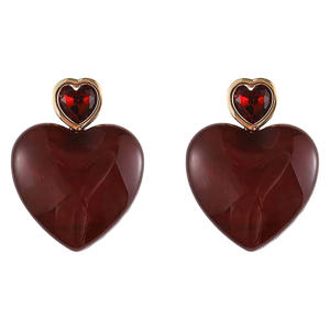 oorbellen CS24199 donkerrood