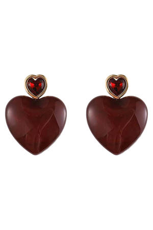 oorbellen CS24199 donkerrood