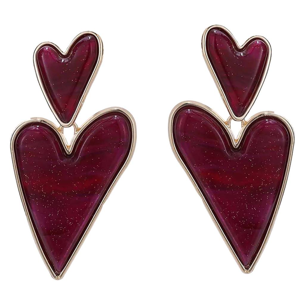 Candy Sweet Jewellery oorbellen CS22757 donkerrood