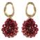Candy Sweet Jewellery oorbellen CS24243 goudkleurig/framboos